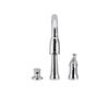 Single Handle Pull-Down Kitchen Faucet with Soap Dispenser