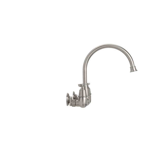 Two Handle Wall Mounted Kitchen Faucet (Recertified)