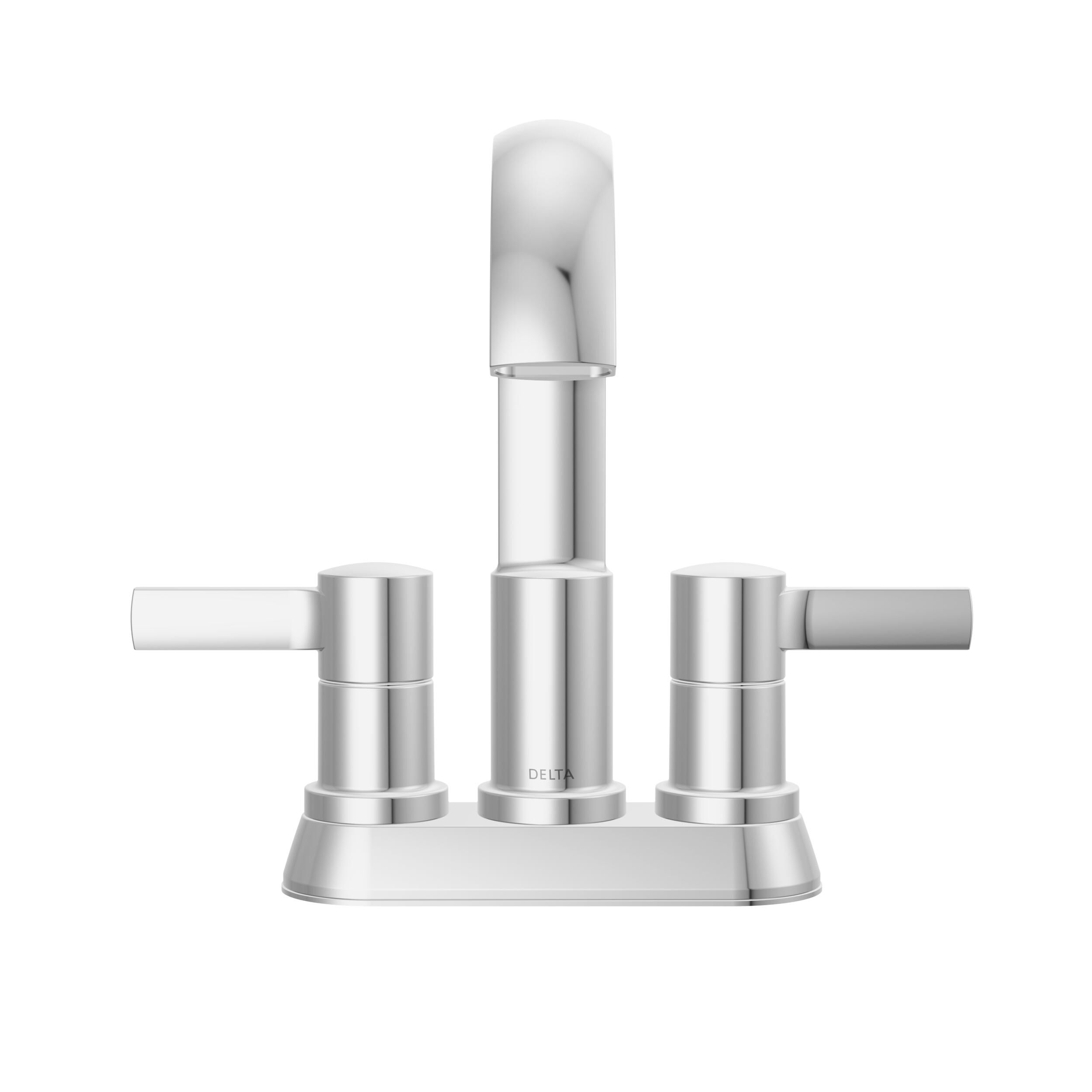 Two Handle Centerset Bathroom Faucet in Chrome 25855LF | Delta Faucet