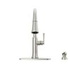 Single Handle Pull-Down Kitchen Faucet with Soap Dispenser and ShieldSpray Technology