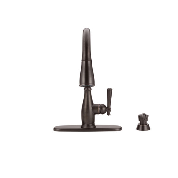 Single Handle Pull-Down Kitchen Faucet with Soap Dispenser and ShieldSpray&reg; Technology (Recertified)