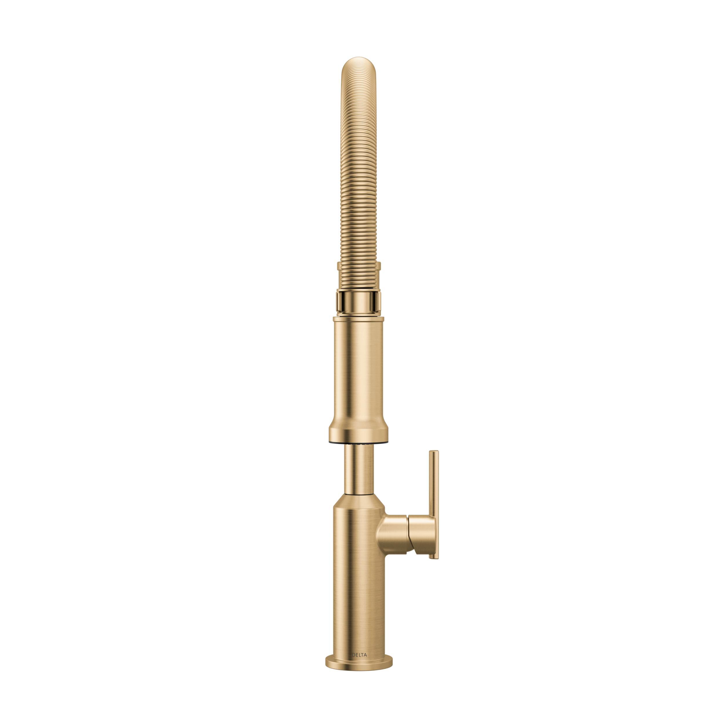Single Handle Pull-Down Kitchen Faucet With Spring Spout in