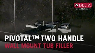 Thumbnail image of Pivotal<sup>&trade;</sup> Two Handle Wall Mount Tub Filler