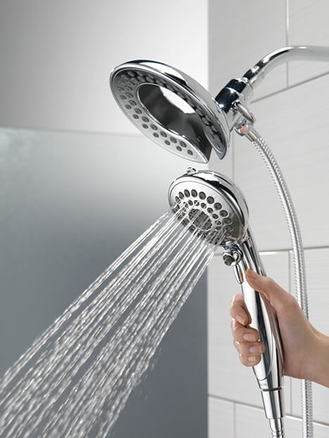 Combination Shower Head and Hand Shower In2ition® Two-in-One Shower | Delta Faucet