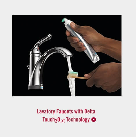 Touchless Bathroom Faucet With Delta Touch O Xt Delta Faucet