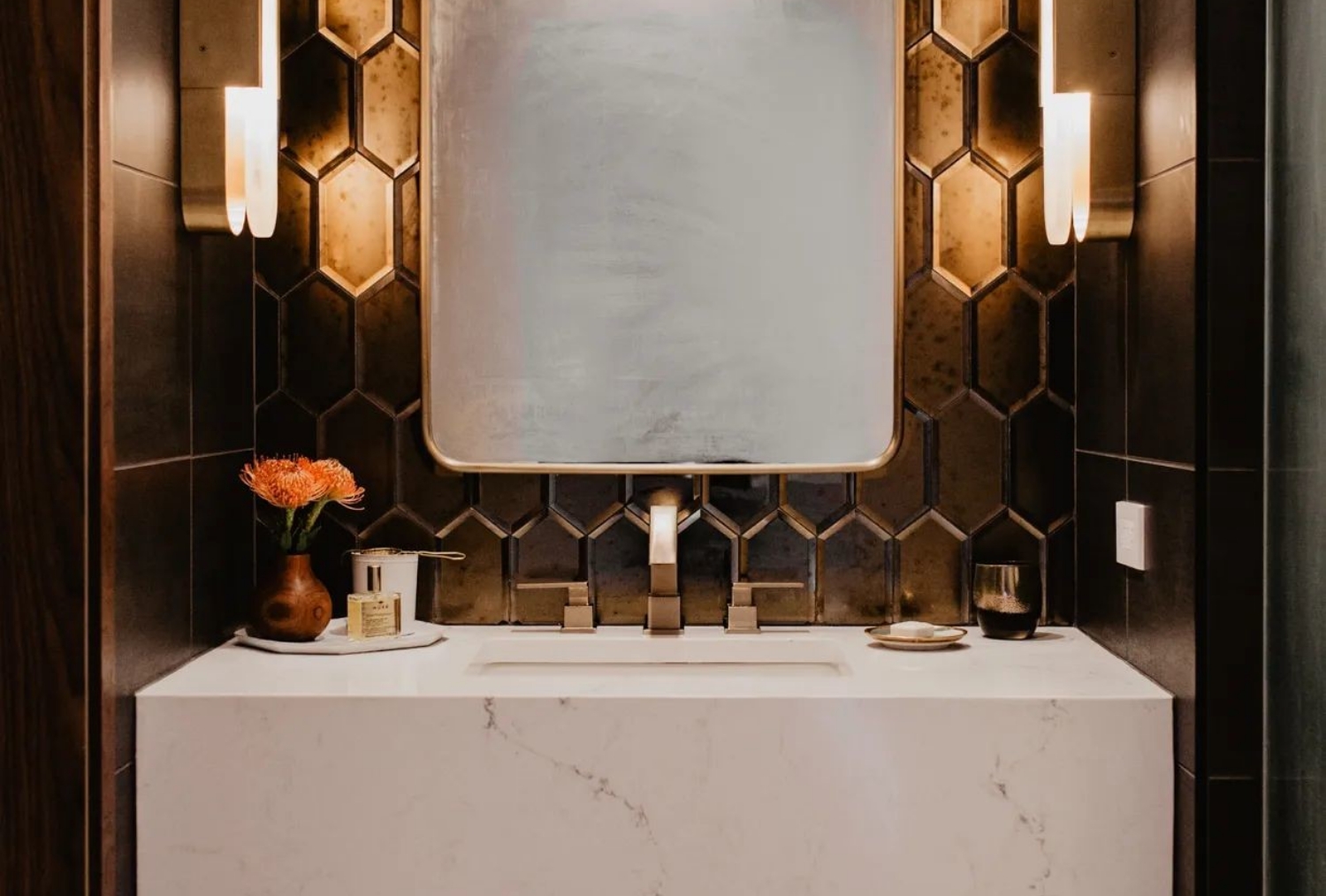 @pavilion company seattle's dark and moody bathroom