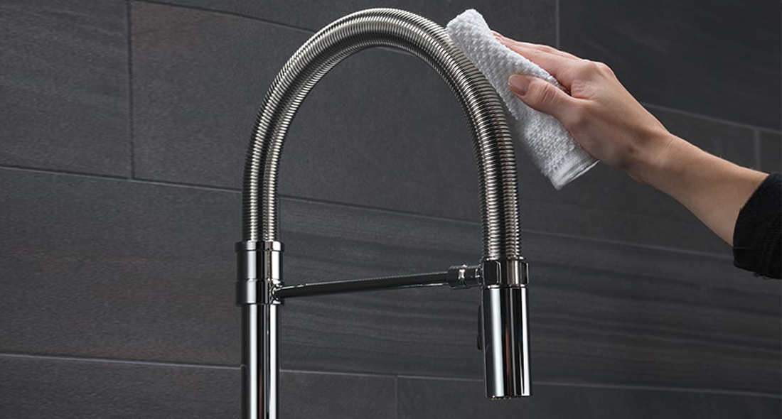 Here's How to Clean and Maintain Your Kitchen or Bath Faucet and Shower Head 