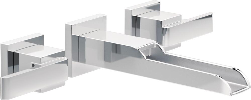 Two Handle Wall Mount Channel Bathroom Faucet Trim