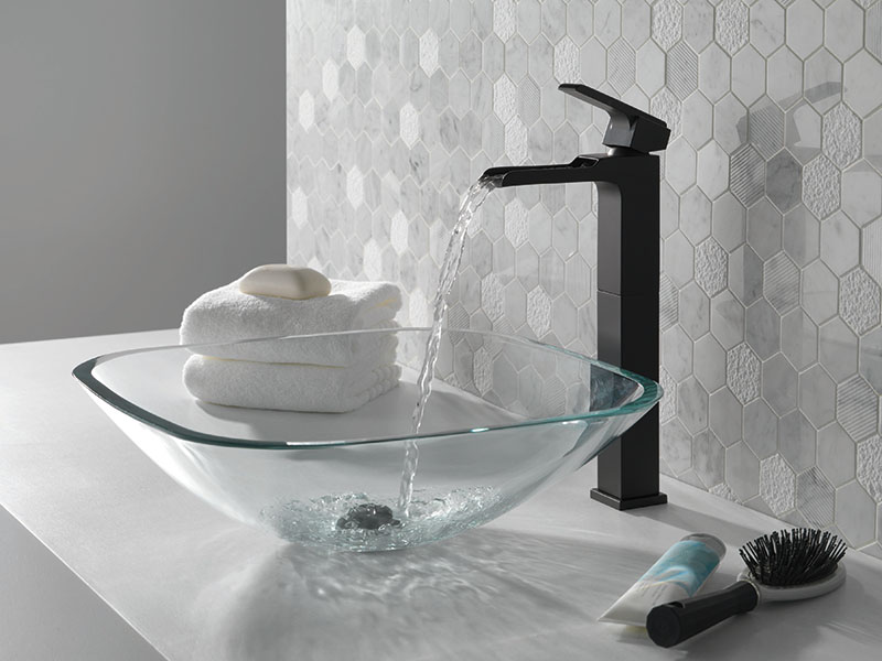 Ara Single-Handle Vessel Lavatory Faucet with Channel Spout