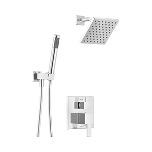 T14 Square Shower with 2-Setting Diverter