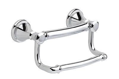  Delta bathroom accessories: Traditional Tissue Holder with Assist Bar in chrome.