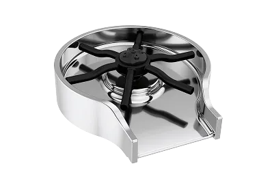 Delta kitchen accessories: metal glass rinser in chrome.