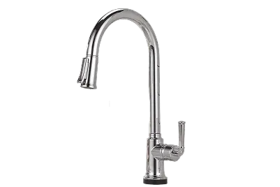 Delta kitchen faucets: single handle faucet in chrome.