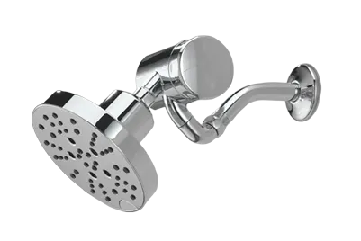  Delta water filtration: shower filter with shower head in chrome.