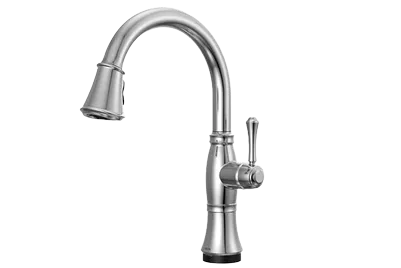 Delta Cassidy Touch2O Technology Kitchen Faucet with Touchless Technology in Lumicoat Chrome.