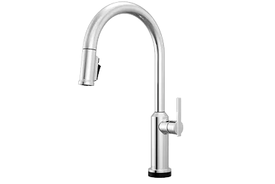 Delta Single Handle Touch2O Technology Kitchen Faucet with Touchless Technology in Lumicoat Chrome.