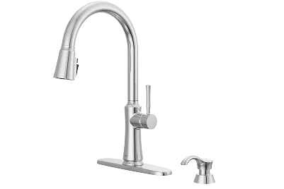 Delta Trinsic Touch2O Technology Kitchen Faucet with Touchless Technology in Chrome.